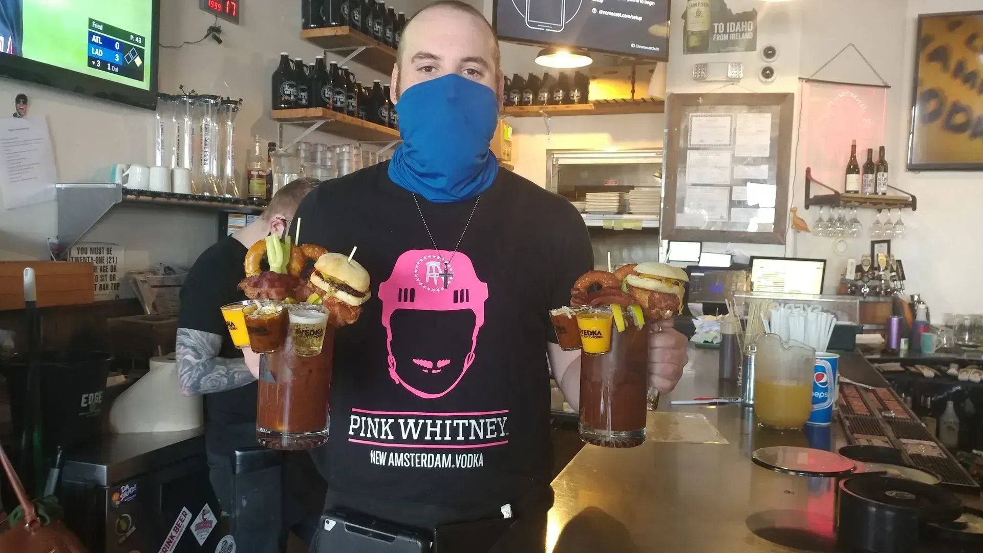 Bloody Mary mix blend of eight premium ingredients