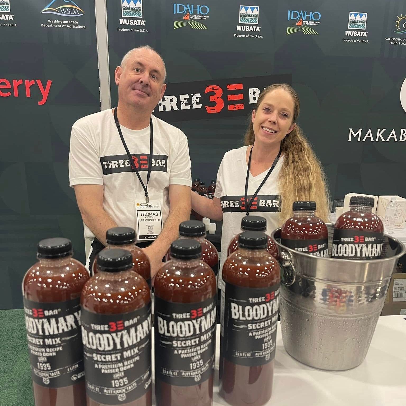 Bottle of Three Bar Bloody Mary Mix for sale in Meridian, Idaho